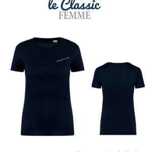 T-shirt COUENNE <b>"Classic"<b> Navy FEMME
