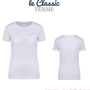 T-shirt COUENNE <b>"Classic"<b> Blanc FEMME