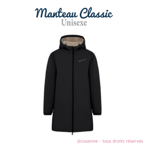 Veste COUENNE Imperméable doublée Sherpa <b>Classic<b> - NOIRE